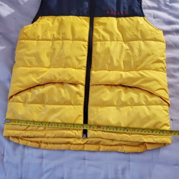Dejavu Puffer Sporty Vest- Color Block Blue/Yellow- Size 14 Youth (Small… - Picture 12 of 16